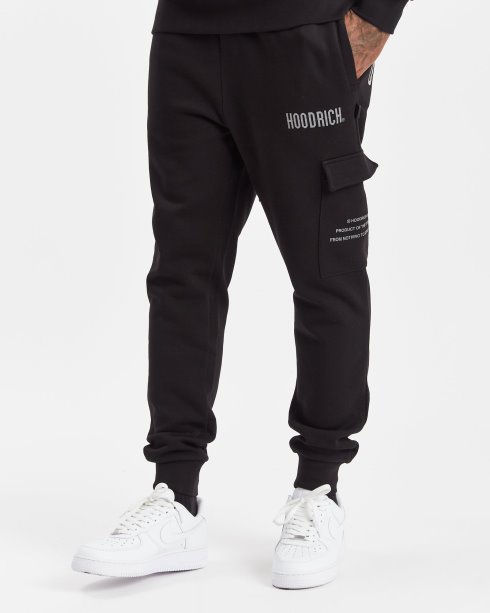 Joggers Cargo Preto/refletivo Com Capuz Hoodrich
