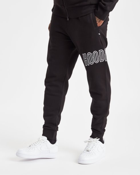 Joggers Og Stack Preto/branco Hoodrich