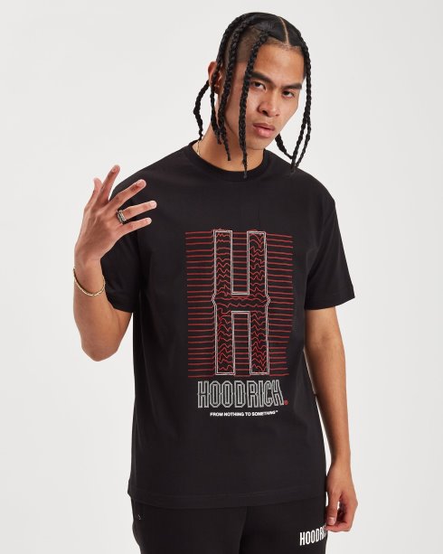 Og Cable T-shirt Hoodrich Preto/branco/lichia