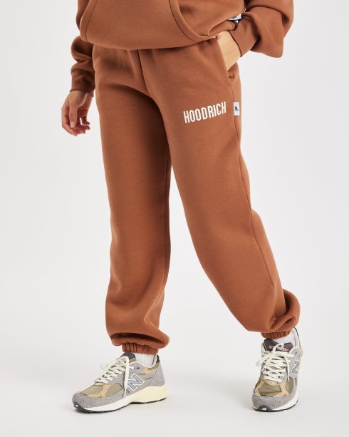 Calça Jogger Com Logo Marrom/creme Og Storm Pequena