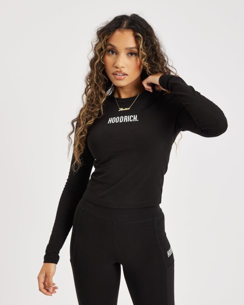 Camiseta Preto/branco (reabastecer) Hoodrich Og Intel L/s